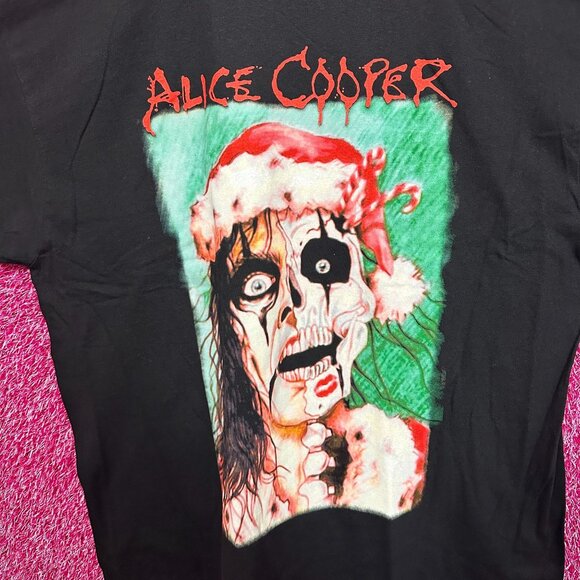 Alice Cooper Santa Claws is Coming to Town Xmas Album Tee 2X - Picture 2 of 4